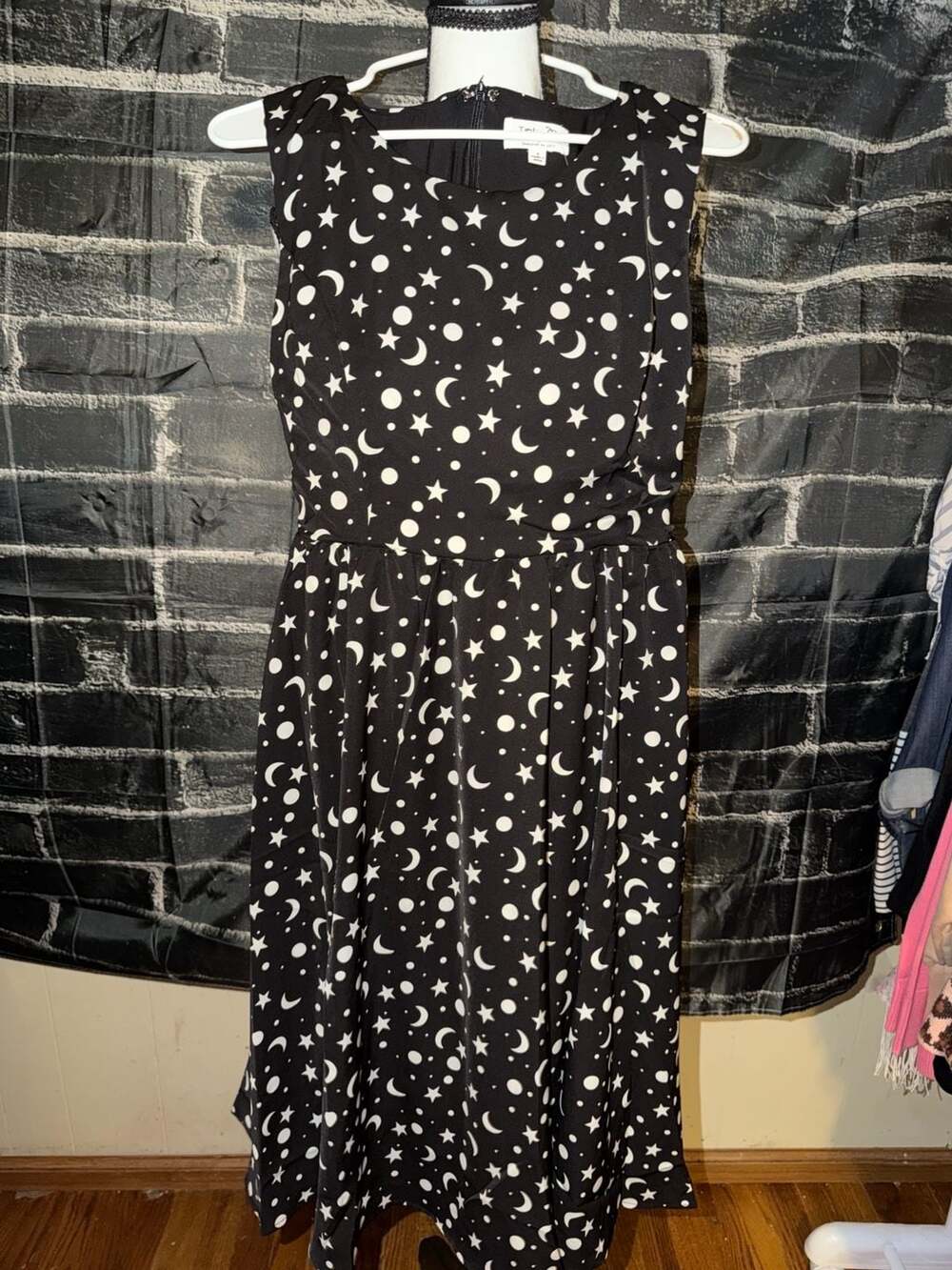 Tulip B Celestial Star and Moon Sleeveless Midi Dress